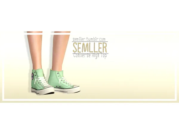 [SEMLLER] Converse High Tops - The Sims 3 Custom Content