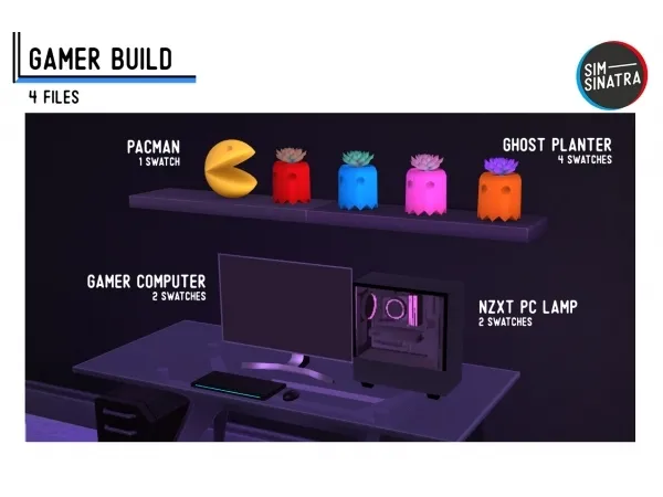 Maxis Match Gamer Build - The Sims 4 Custom Content
