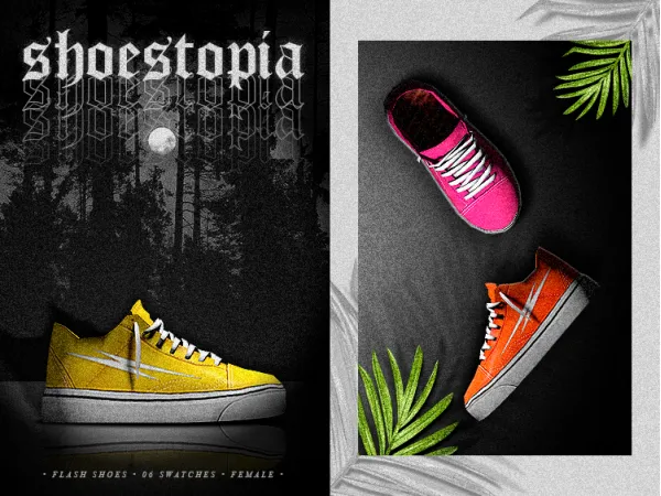 Alpha shoestopia flash shoes by shoestopia - The Sims 4 custom content