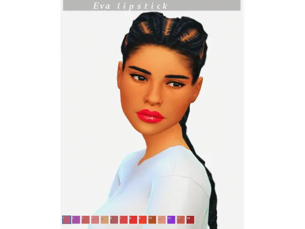 Alpha EVA LIPSTICK - The Sims 4 Custom Content