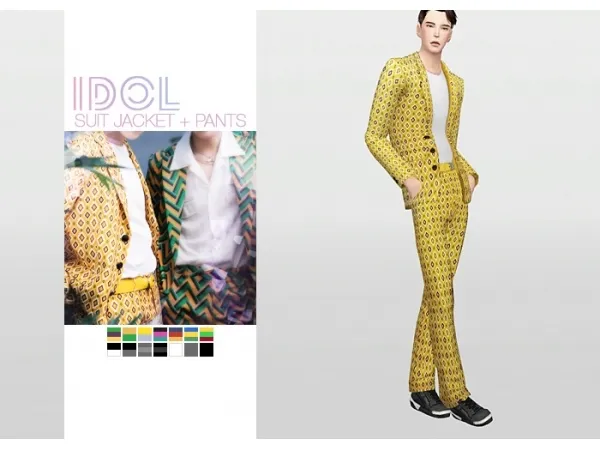 Maxis Match IDOL Suit Jacket Pants - The Sims 4 Custom Content