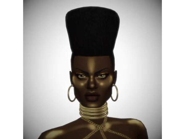 Alpha THEBES HAIR - The Sims 4 Custom Content