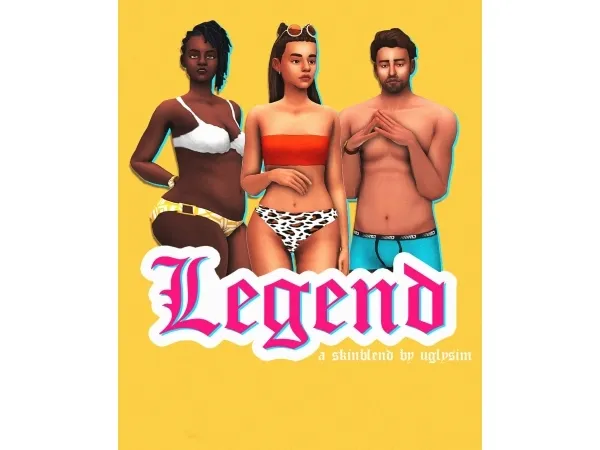 Maxis Match Legend Skinblend by uglysim - The Sims 4 Custom Content