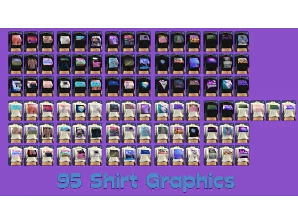 95 Shirt Graphics Sims 2 - The Sims 2 Custom Content