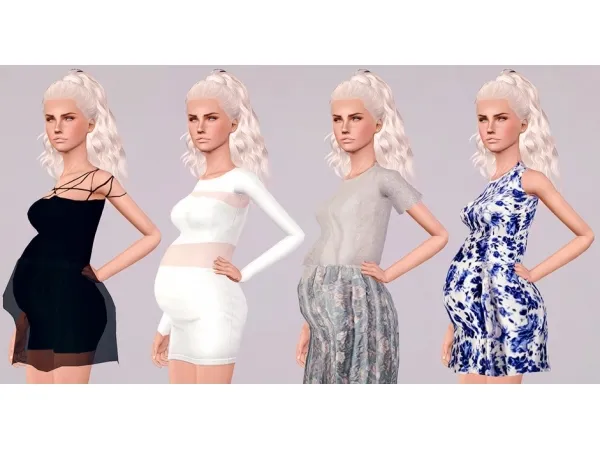 Jinglestartk Momosims' Dresses For Maternity by simsfinds - The Sims 3 Custom Content