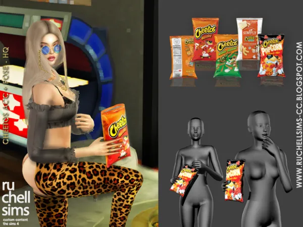 Alpha Cheetos Acc pose - The Sims 4 Custom Content