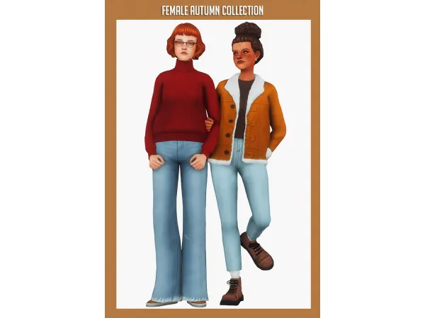 Maxis Match FEMALE AUTUMN COLLECTION by clumsyalienn - The Sims 4 Custom Content