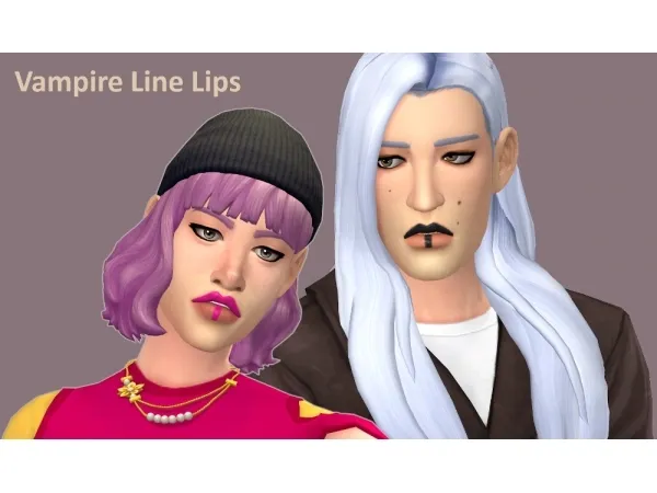 Maxis Match Vampires Line Lipstick - The Sims 4 Custom Content