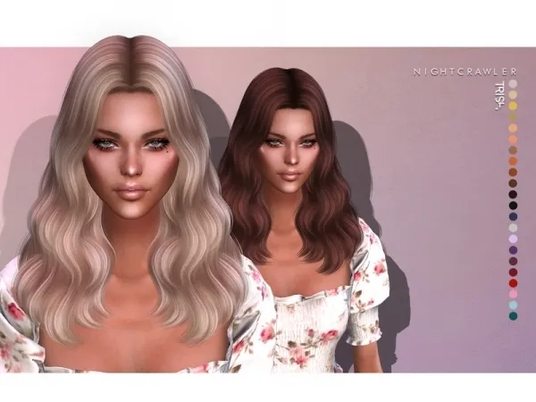 Alpha Nightcrawler Sims' Nightcrawler Trish (HAIR) - The Sims 4 Custom Content