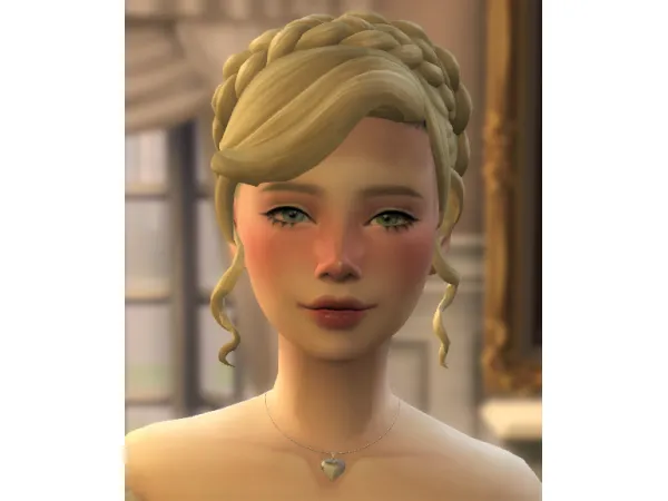 Maxis Match Braided Updo - The Sims 4 Custom Content