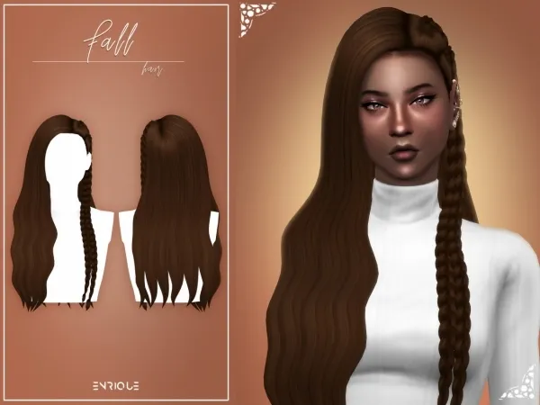 Maxis Match [EnriqueS4] Fall Hairstyle - The Sims 4 Custom Content