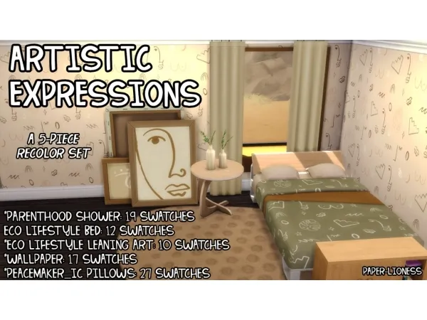 Maxis Match Artistic Expression - The Sims 4 Custom Content