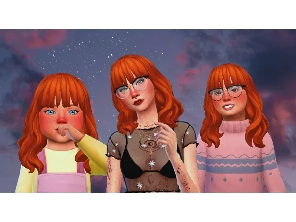 nekochan-simmer:  Edlynne Hair