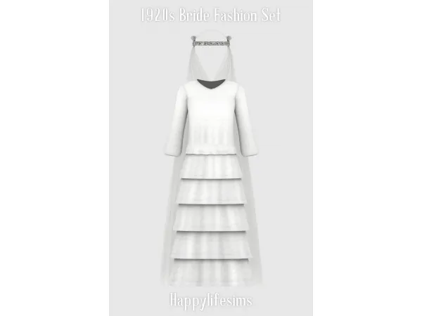 Maxis Match [Lonelyboy] 1920s Wedding Fashion Set - The Sims 4 Custom Content