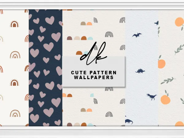 Alpha Cute Pattern Wallpapers - The Sims 4 Custom Content