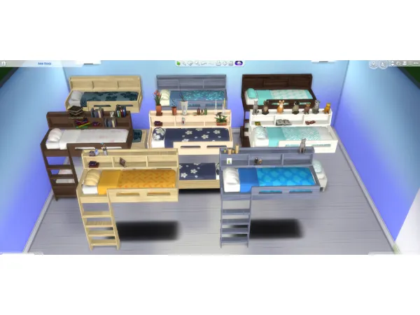 Alpha Bunk Bed by pandasama - The Sims 4 Custom Content