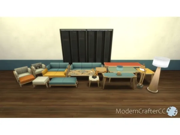 Maxis Match Fabricated Furniture Addon Set - The Sims 4 Custom Content