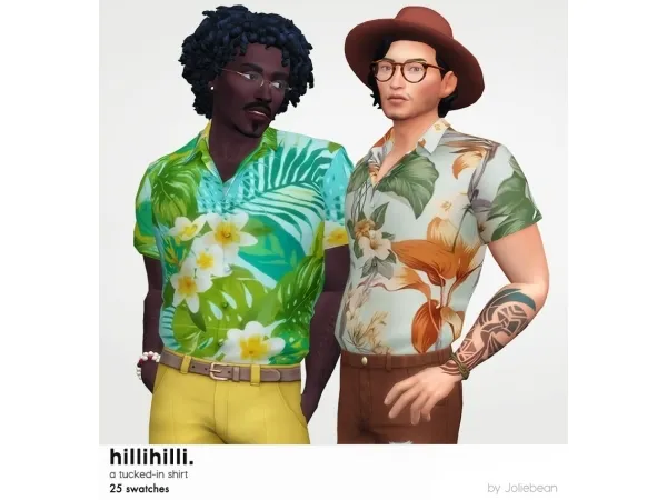Maxis Match HilliHilli tucked in shirt by Joliebean - The Sims 4 Custom Content