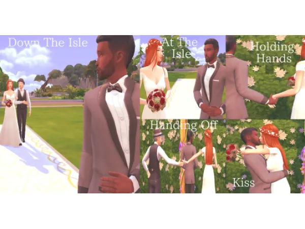 Alpha Wedding Pose Pack - The Sims 4 Custom Content