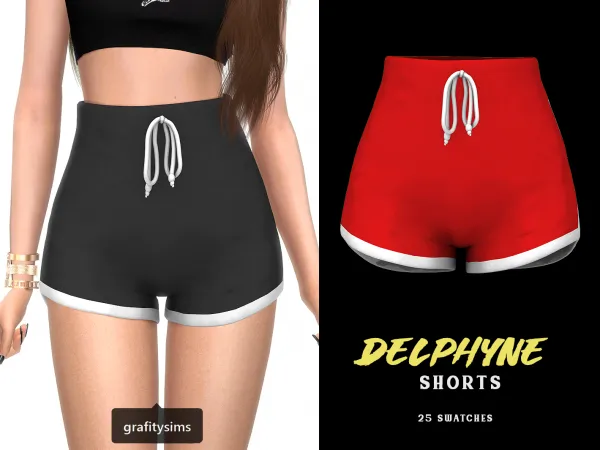 Mix Delphyne Shorts - The Sims 4 Custom Content