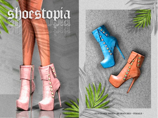Alpha shoestopia old guard shoes - The Sims 4 Custom Content