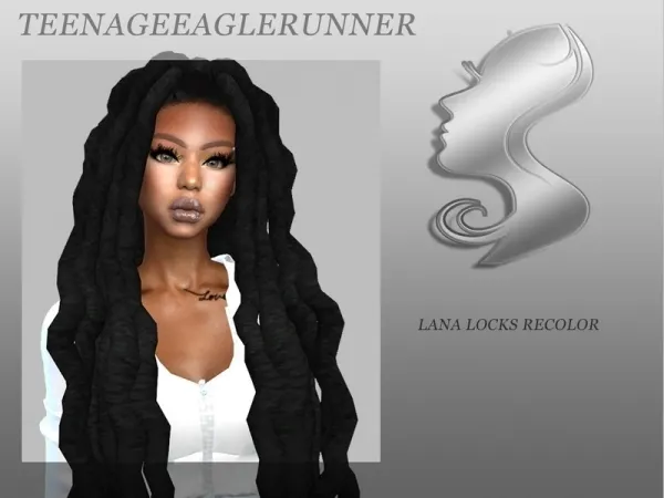 Mix Teenageeaglerunner's Lana Locks Recolor - The Sims 4 Custom Content