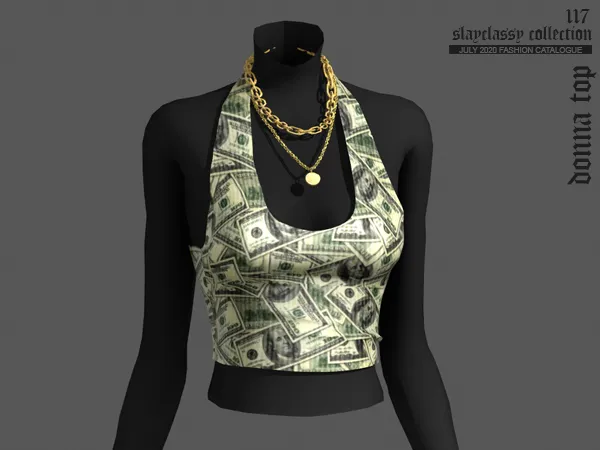 Alpha SC117 Donna Top - The Sims 4 Custom Content
