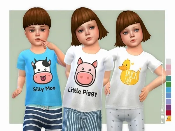 Maxis Match lillka's Cute Farm T Shirt - The Sims 4 Custom Content