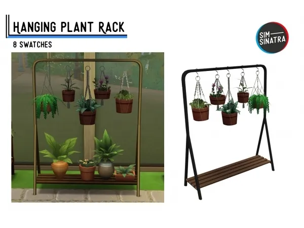 Maxis Match Hanging Plant Rack - The Sims 4 Custom Content