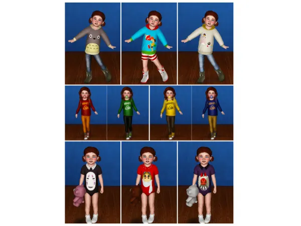 themed toddler clothes set by simsfinds - The Sims 3 Custom Content