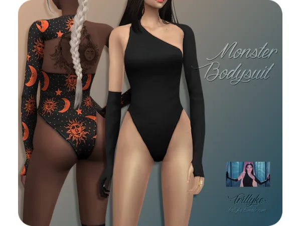 Maxis Match Monster Bodysuit by Trillyke - The Sims 4 Custom Content