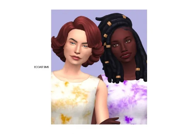 Maxis Match Nifty Knitting Hair Recolors - The Sims 4 Custom Content