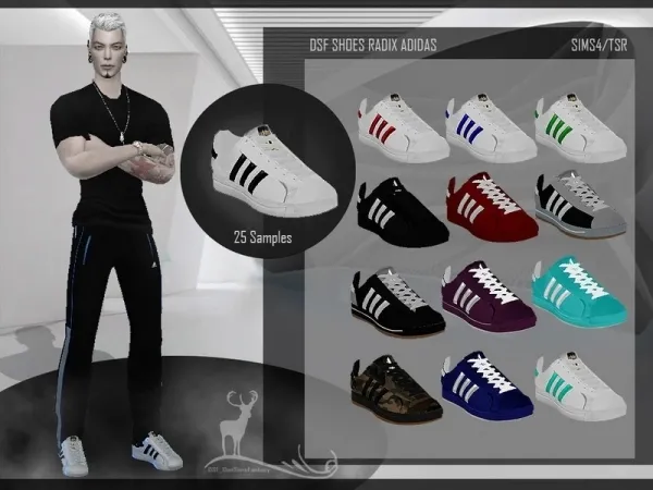Mix DanSimsFantasy's DSF SHOES RADIX ADIDAS - The Sims 4 Custom Content