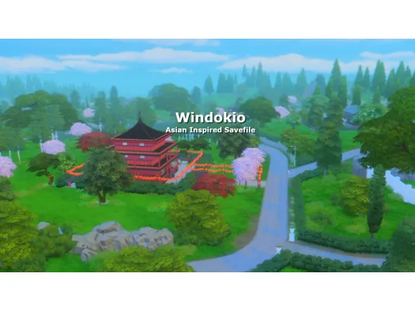 Maxis Match Windokio Asian Inspired Savefile by simsfinds - The Sims 4 Custom Content