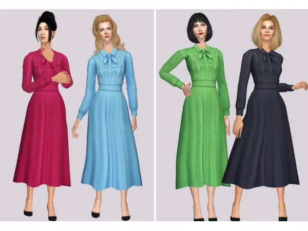 4t2 Duchess by Blue Dress by Rusty - The Sims 2 Custom Content
