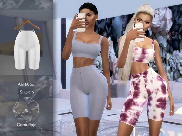 Alpha Camuflaje Aisha (Shorts) - The Sims 4 Custom Content