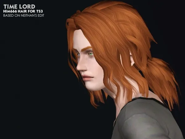 Time Lord Male Hair - The Sims 3 Custom Content