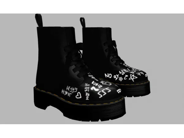 MMSIMS Dr Martens Molly boots 4t3 - The Sims 3 Custom Content