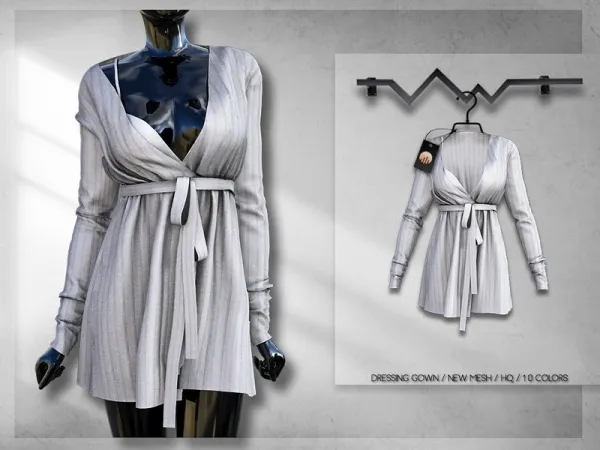 Alpha busra tr's Dressing Gown BD299 - The Sims 4 Custom Content