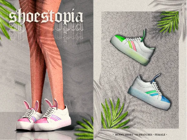 Alpha shoestopia bunny shoes - The Sims 4 Custom Content