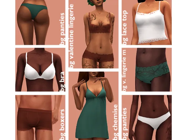 Maxis Match sleepwear set - The Sims 4 Custom Content