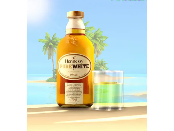 Alpha Hennessy White Deco by simsfinds - The Sims 4 Custom Content