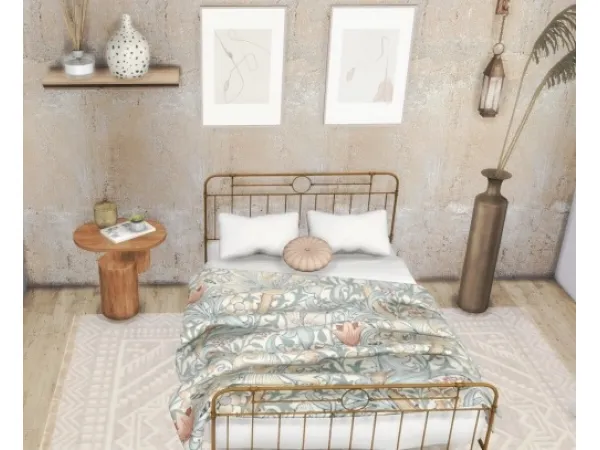 Mix anniee sims Patterned Bedding - The Sims 4 Custom Content
