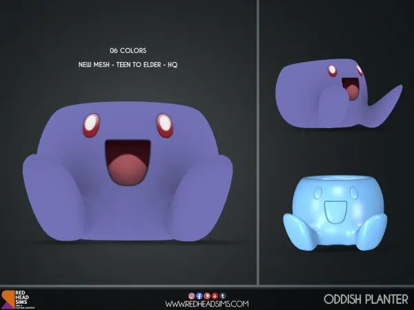 Maxis Match ODDISH PLANTER - The Sims 4 Custom Content