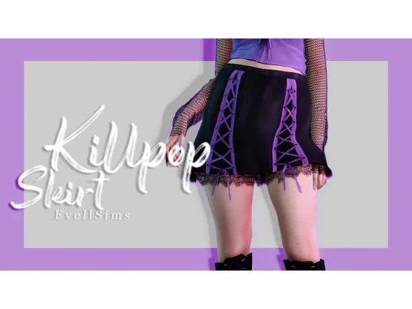 Mix Killpop Skirt - The Sims 4 Custom Content