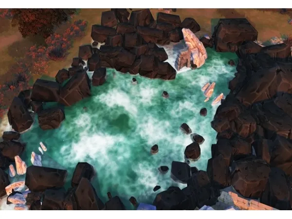 Alpha Island Thermal Pool - The Sims 4 Custom Content