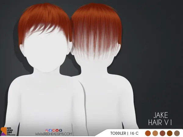 Alpha JAKE INFANT HAIR V1 - The Sims 4 Custom Content