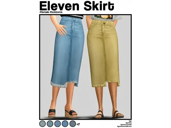 Maxis Match [Dyoreos] Eleven Skirt - The Sims 4 Custom Content