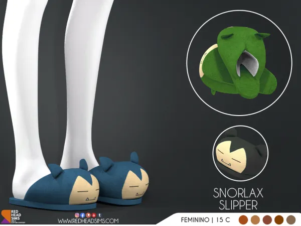 Alpha SNORLAX SLIPPER AF by redheadsims - The Sims 4 custom content