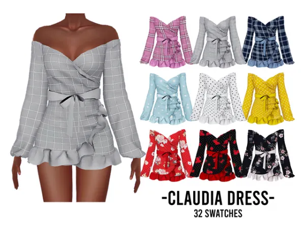 Alpha CLAUDIA DRESS - The Sims 4 Custom Content